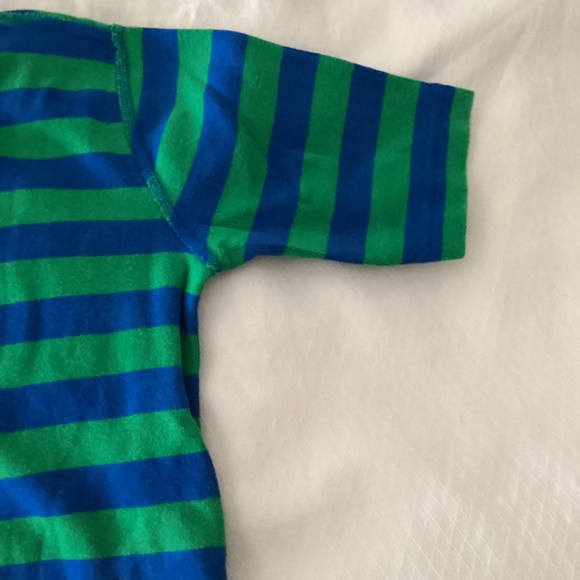 Hanna andersson size 14 green blue pj cotton short set - Picture 6 of 16